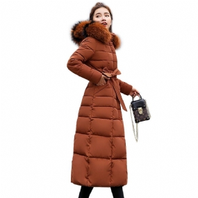 Dámsky Bavlnený Kabát 2023 Predĺžený Po Kolená Veľkej Veľkosti Slim Fit