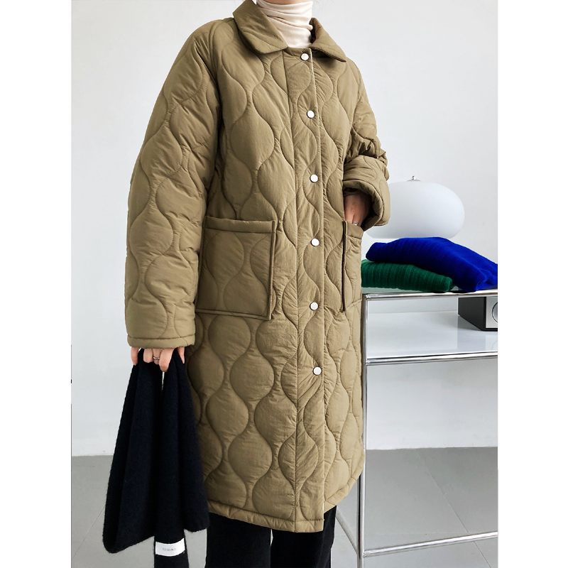 Ladies Cotton Coat Mid Length 2023 Trend