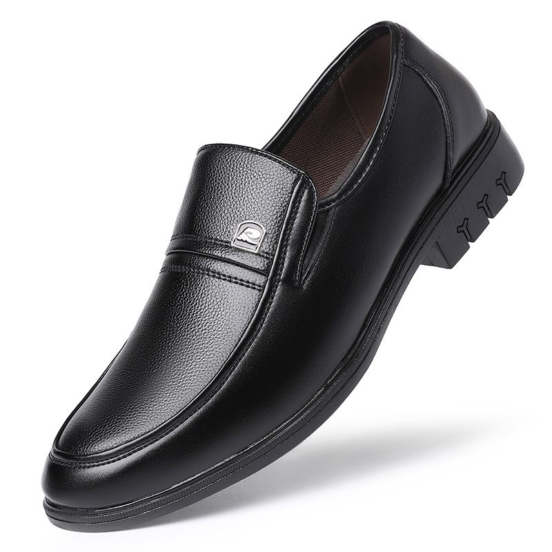 Pánske Topánky 2023 Nové Jarné A Jesenné Spoločenské Slip-on Business Skutočné Šaty Set Nohy Ocko