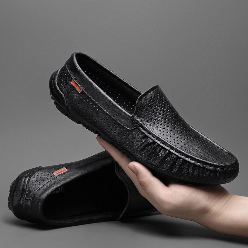 Doudou Shoes Pánske 2023 Nové Kožené Nekĺzavé Trendy Súpravy Pre Mládež Na Bežné Nosenie