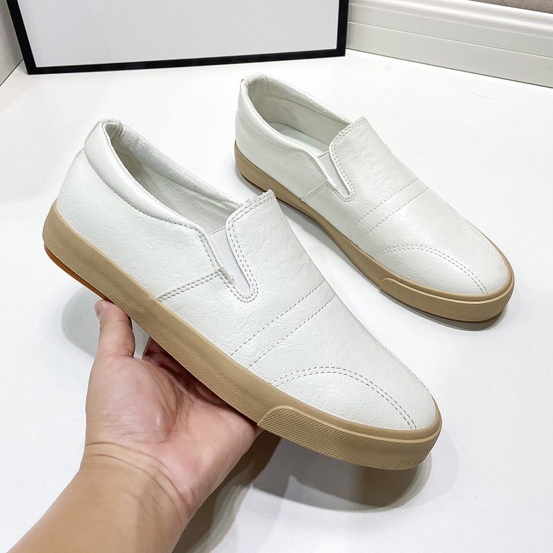 Slip On Ležérne Elastické Pánske Topánky Nízke Šaty Letné Ľahké Gumené Khaki Ploché