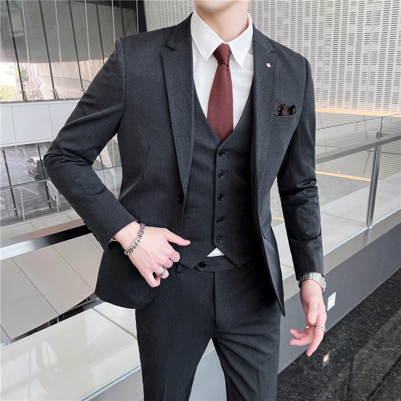 Pánsky Oblek Trojdielny Fashion Professional Formal Business Dress