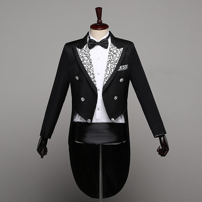 Smoking Men Suit Slim Fit Dress Stage