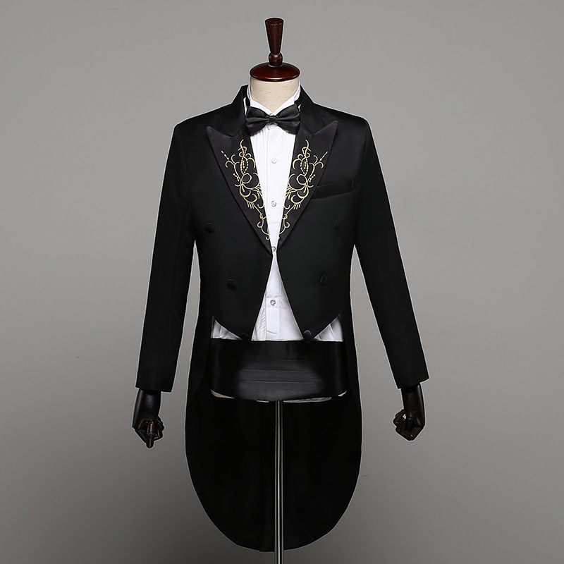 Smoking Men Suit Slim Fit Dress Stage