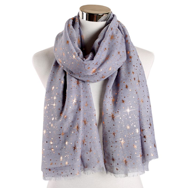 Bronzujúca Strieborná Šatka Starry Sky Shawl Dámska Galaxy