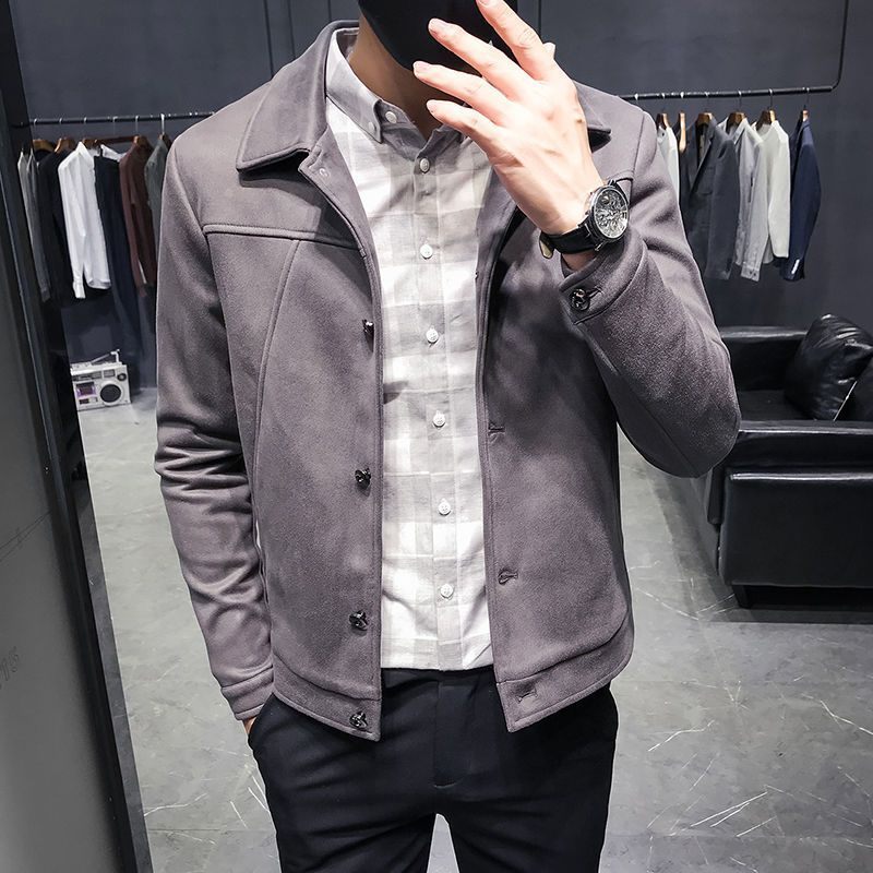 Pánske Bundy Slim Fit Trendy Ležérne Topy Kabáty