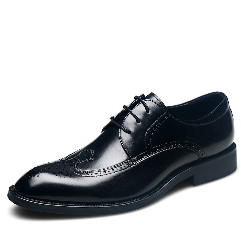 Brogue Topánky Vyrezávané Pánske Business Kožené Spoločenské Šaty Trendy Retro Ležérne Jeseň