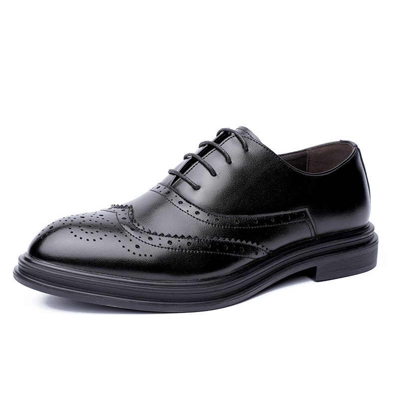 Nové Jarné Spoločenské Topánky Trend Brogue Pánske Neformálne Retro Business