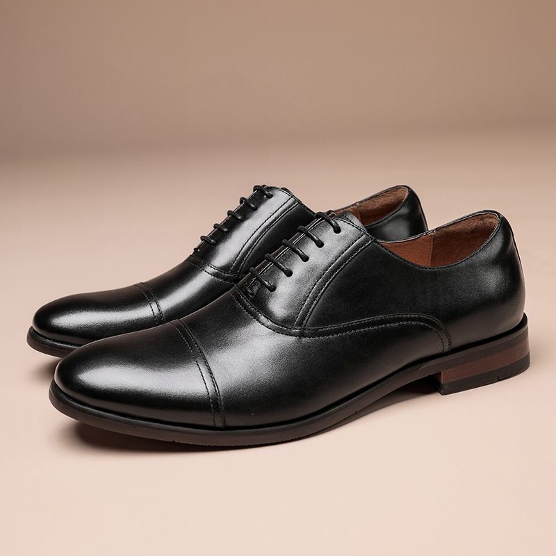 Pánske Spoločenské Topánky Kožené Business Oxford Shoes