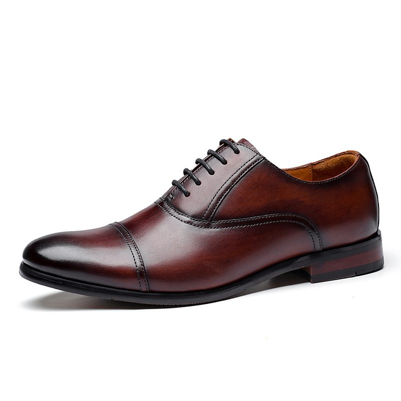 Pánske Spoločenské Topánky Kožené Business Oxford Shoes