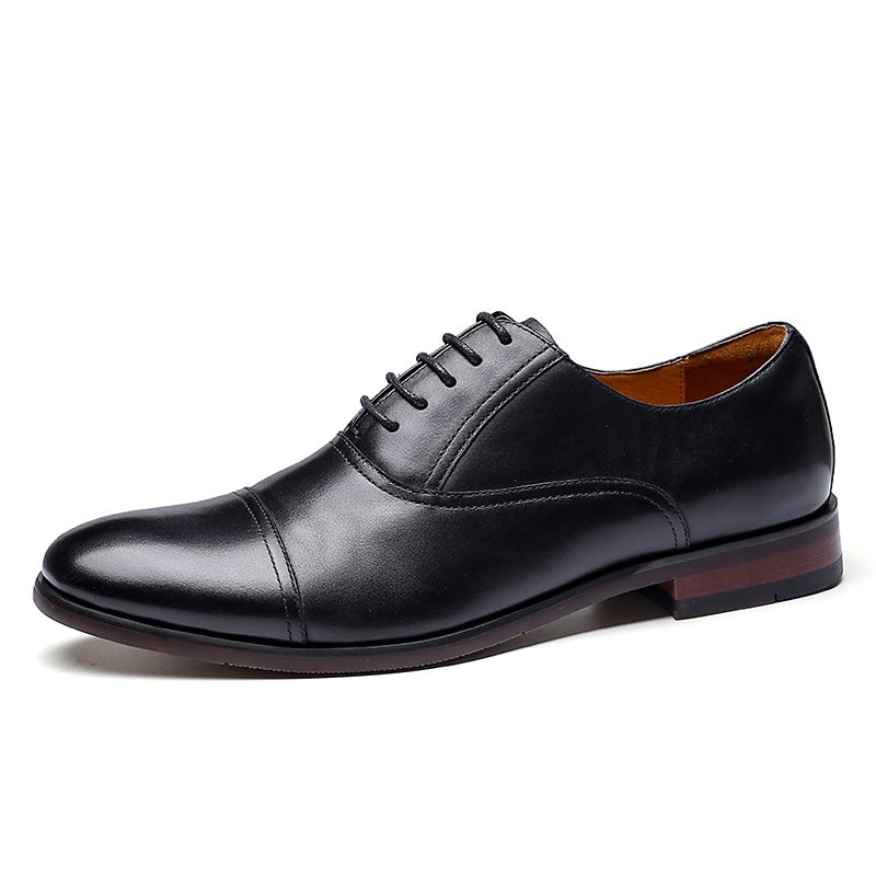 Pánske Spoločenské Topánky Kožené Business Oxford Shoes