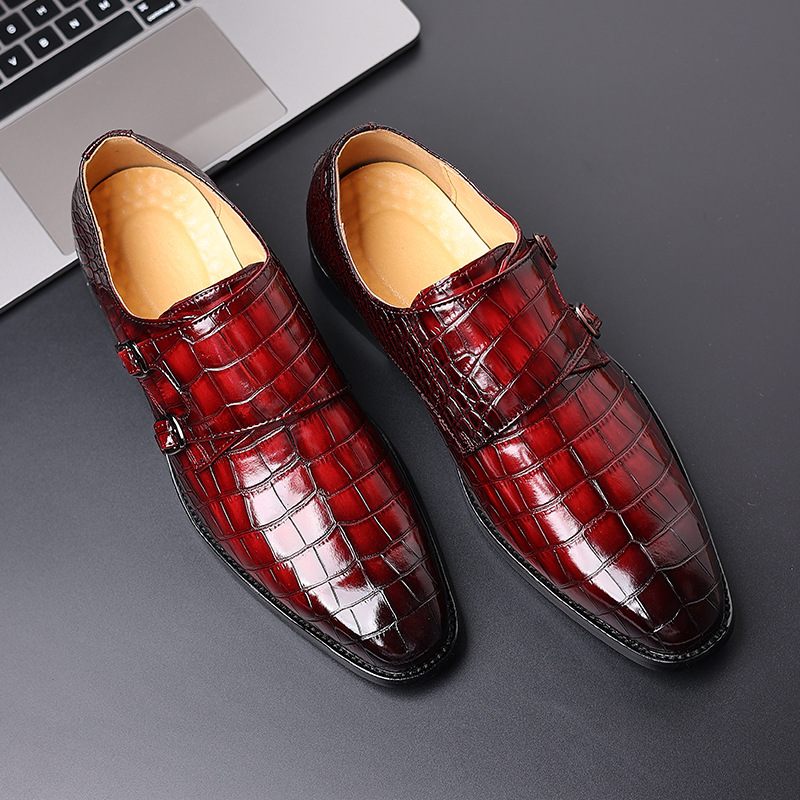 Spoločenské Topánky Pánske Brogue Ležérny Trend Business Formálne Ryté Retro Veľkých Rozmerov