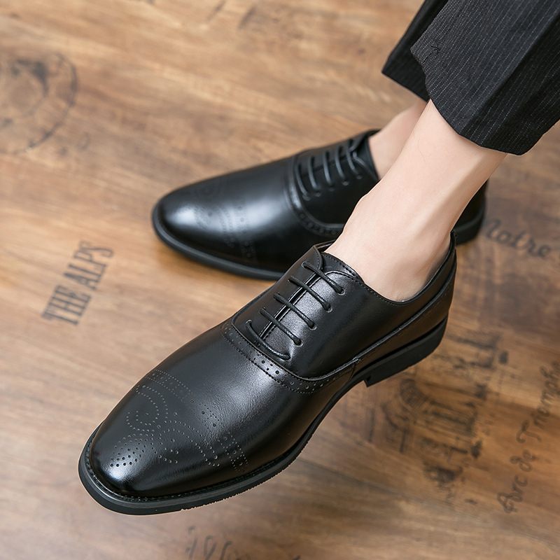 Veľká Veľkosť 48 Brogue Topánky Vyrezávané Pánske Špičatý Vlasový Stylista Módne Na Bežné Nosenie