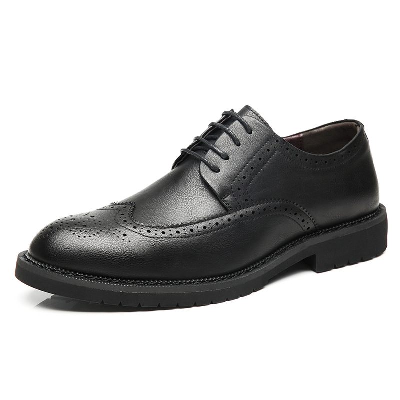 Vyrezávané Topánky Na Voľný Čas Brogues Pánske Retro Slávnostné Obchodné Spoločenské