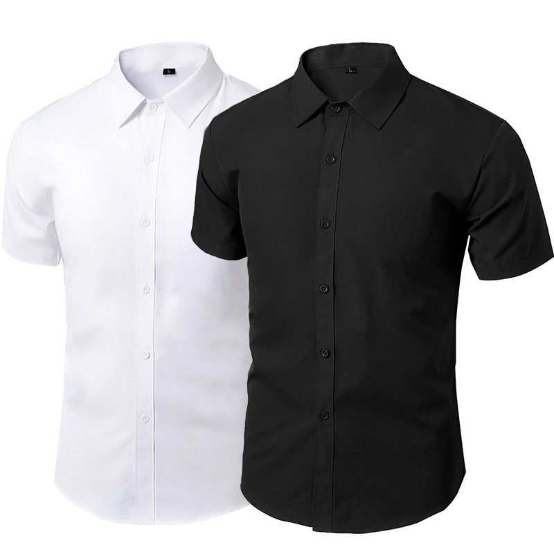 Biela Košeľa Pánska S Dlhým Rukávom Business Formal Slim White Casual