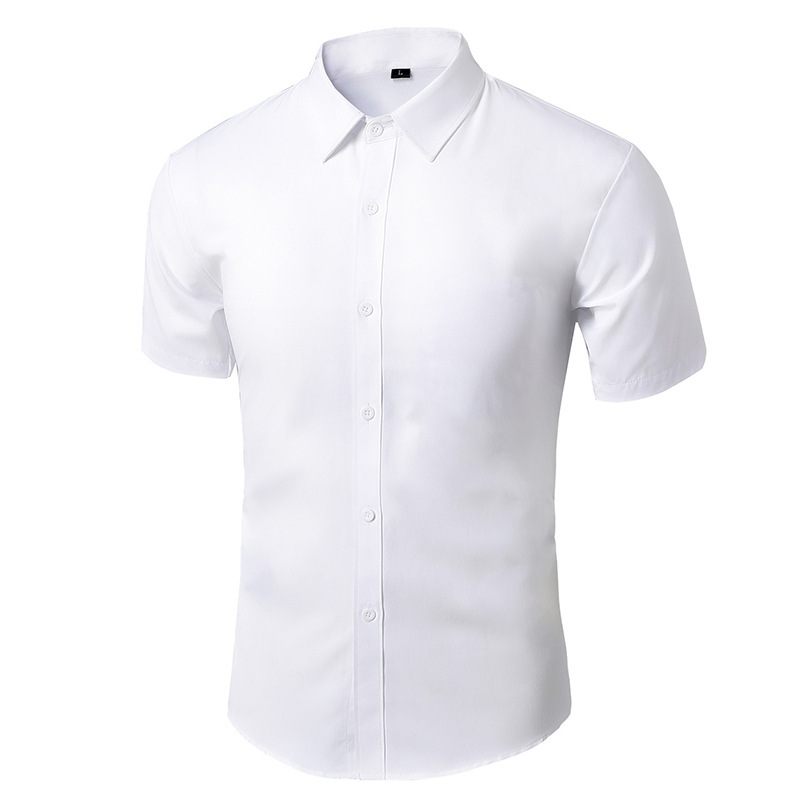 Biela Košeľa Pánska S Dlhým Rukávom Business Formal Slim White Casual