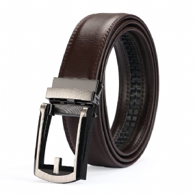 Kožený Opasok S Falošnou Ihlou S Automatickou Prackou Comfort Click Belt Pánsky Špeciálny