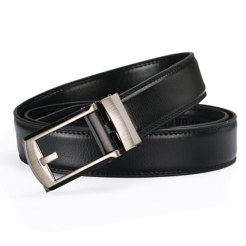 Kožený Opasok S Falošnou Ihlou S Automatickou Prackou Comfort Click Belt Pánsky Špeciálny