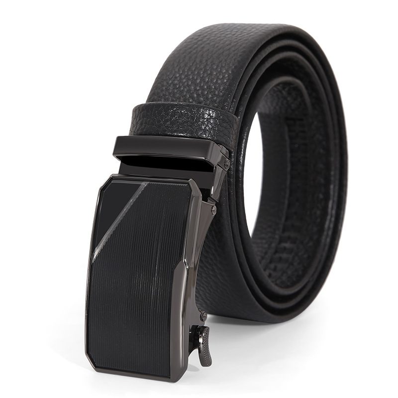 Pánske Opasky Kožený Opasok S Automatickou Prackou Z Hovädzej Kože Business Leather Belt Men