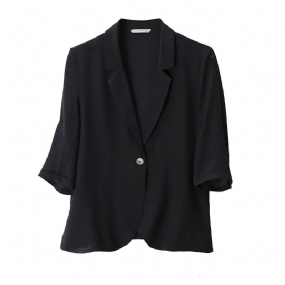 Black Blazers Cropped Dámske Sako Elegance