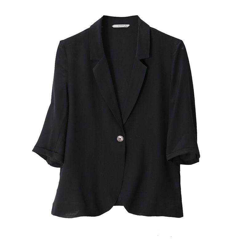 Black Blazers Cropped Dámske Sako Elegance