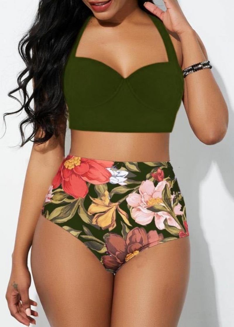 Nové Dámske Plavky So Sexi Potlačou Plus Size Bikini Delené Plavkové Bikiny