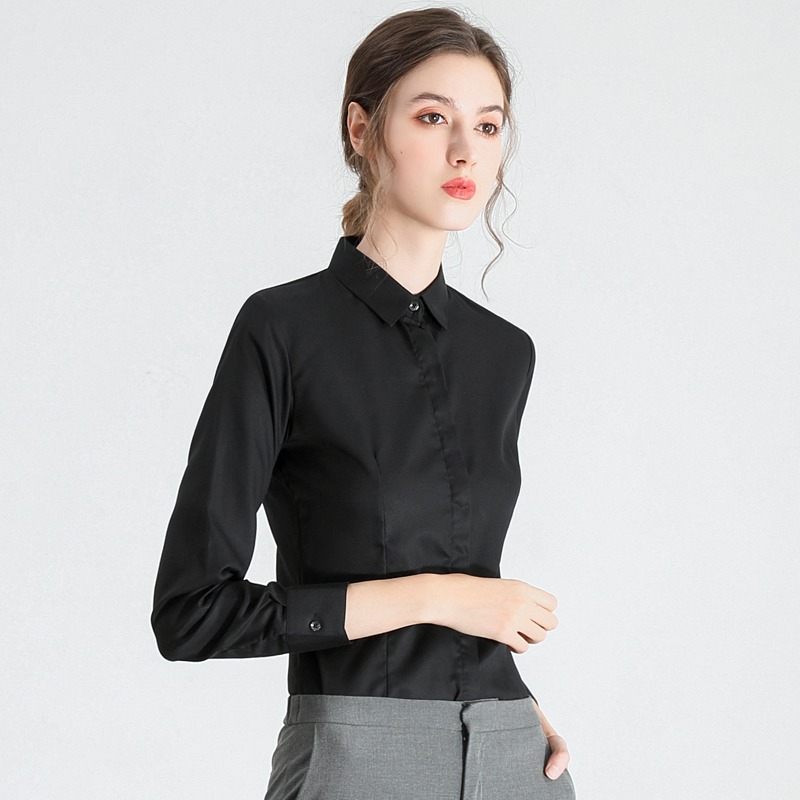 Dámska Košeľa S Dlhým Rukávom Business Formal Workwear