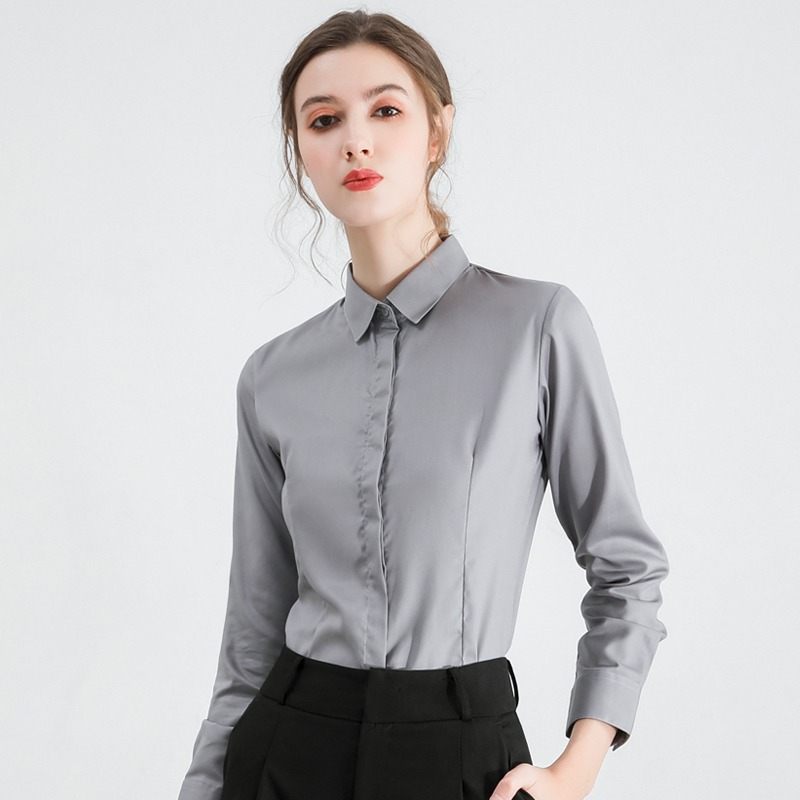 Dámska Košeľa S Dlhým Rukávom Business Formal Workwear