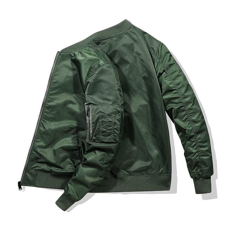 Aviator Jacket Baseball Uniform Cargo Men Jednofarebná