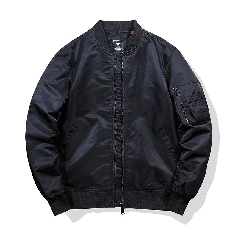 Aviator Jacket Baseball Uniform Cargo Men Jednofarebná