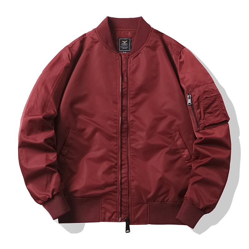 Aviator Jacket Baseball Uniform Cargo Men Jednofarebná