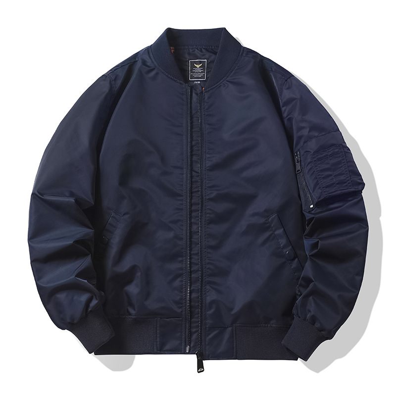 Aviator Jacket Baseball Uniform Cargo Men Jednofarebná