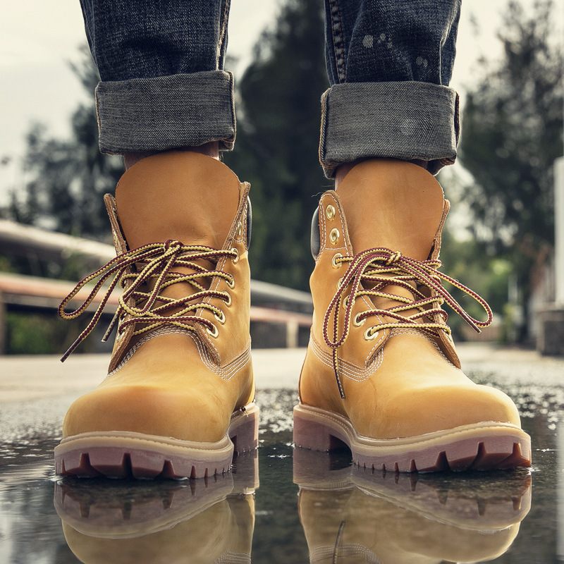 Timberland Vodeodolné Plus Zamatové Martin Pánske Topánky Carter Cat Tooling Vysoké Outdoorové Snehule