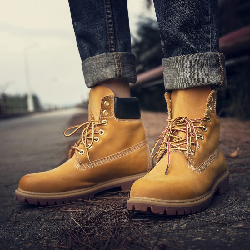 Timberland Vodeodolné Plus Zamatové Martin Pánske Topánky Carter Cat Tooling Vysoké Outdoorové Snehule