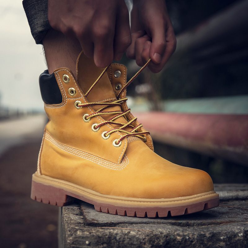 Timberland Vodeodolné Plus Zamatové Martin Pánske Topánky Carter Cat Tooling Vysoké Outdoorové Snehule