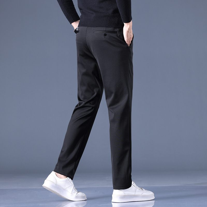 Pánske Stretch Ležérne Nohavice Slim Fit Straight