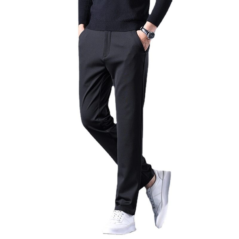 Pánske Stretch Ležérne Nohavice Slim Fit Straight