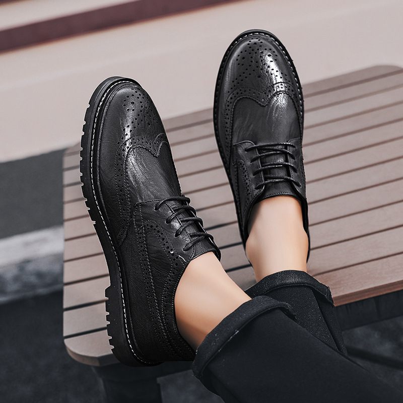 2023 Four Seasons Fashion Pánske Topánky Brogue Trendy Mládežnícke Spoločenské