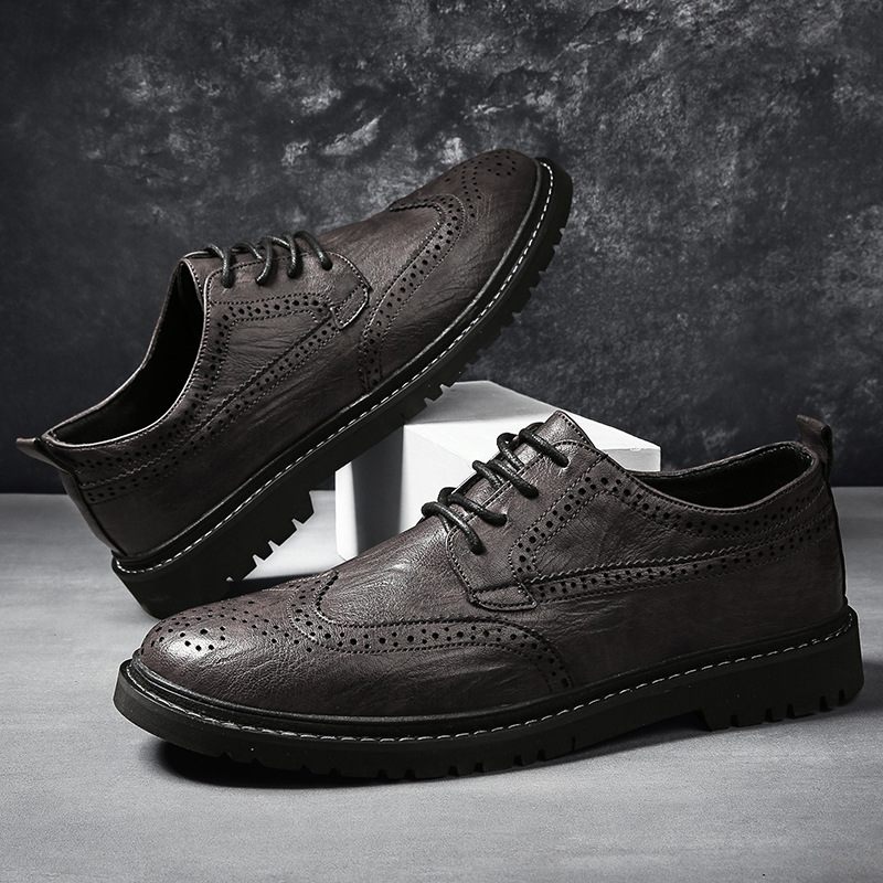 2023 Four Seasons Fashion Pánske Topánky Brogue Trendy Mládežnícke Spoločenské