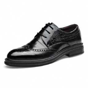 2023 Nové Klasické Brogue Topánky Vyrezávané Pánske Formálne Oblečenie Obchodné Neformálne Čierne Kravské
