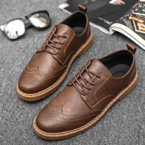 Ležérne Šaty Topánky Pánske Jarné Novinky Brogue Retro Tenisky Trend Tooling Shoes