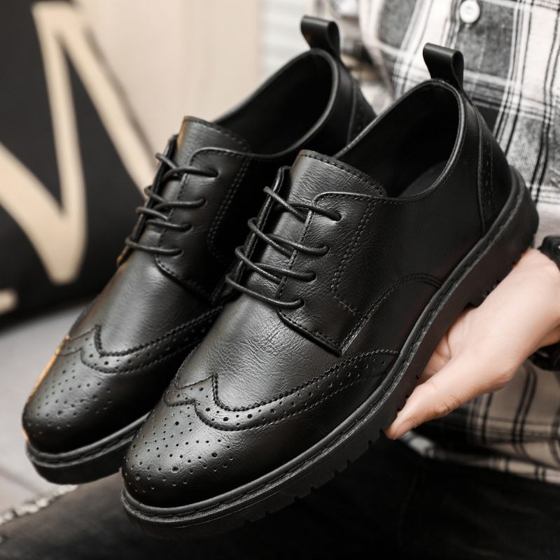 Ležérne Šaty Topánky Pánske Jarné Novinky Brogue Retro Tenisky Trend Tooling Shoes