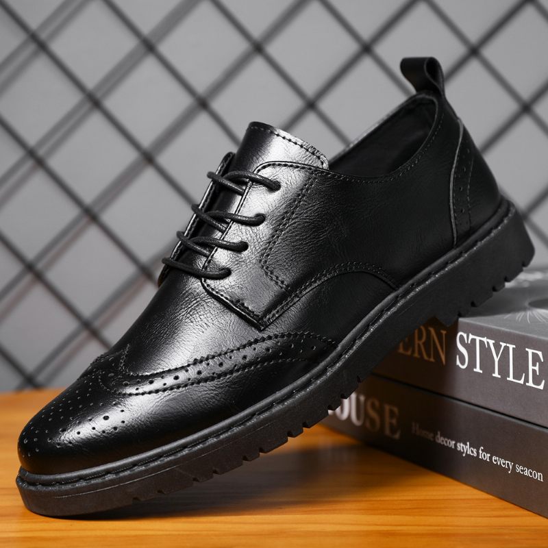 Ležérne Šaty Topánky Pánske Jarné Novinky Brogue Retro Tenisky Trend Tooling Shoes