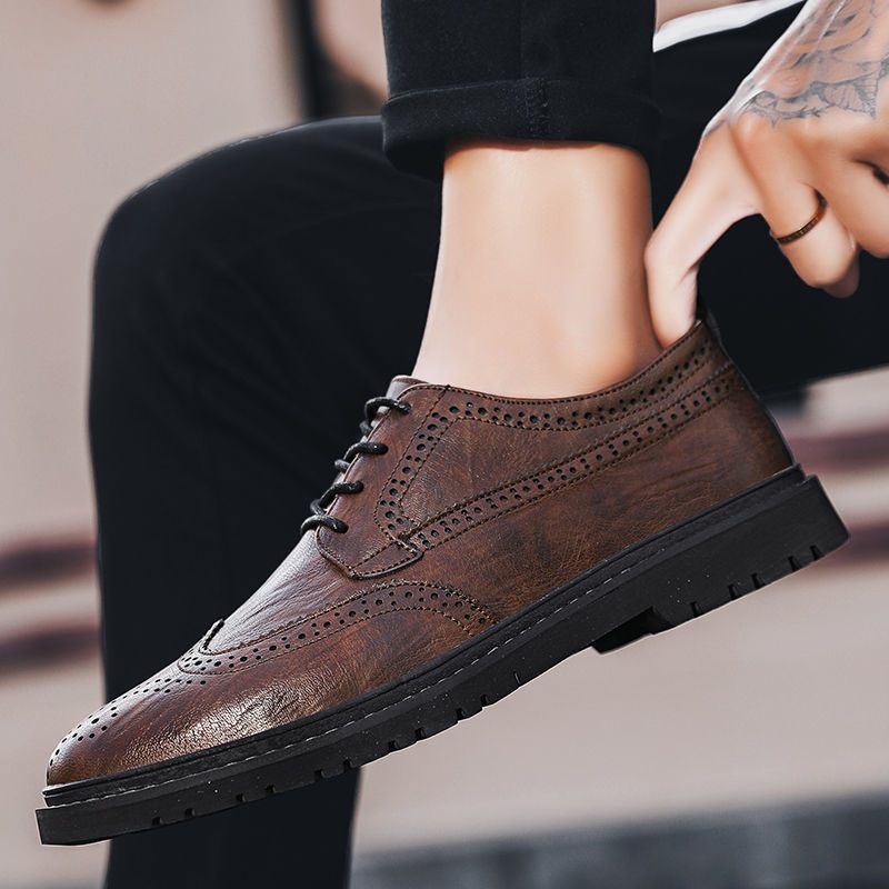 Nové Pánske Topánky Martin Brogue Trendy Spoločenské