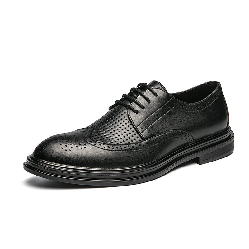 Veľká Veľkosť 46 Brogue Topánky Vyrezávané Pánske Letné Duté Priedušné Vlasový Stylista Trend Business Casual